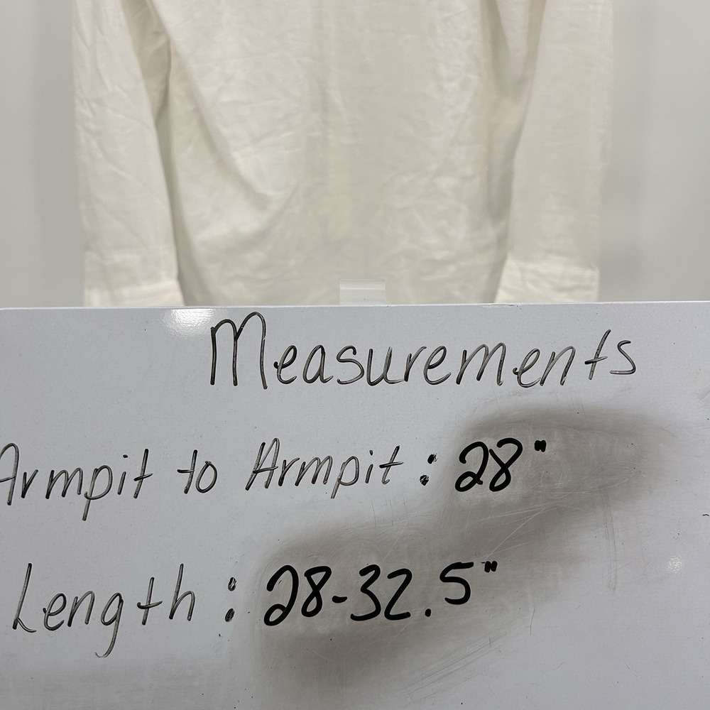Mens‎ 100% Linen Button Down Long Sleeve Shirt Size XXL White Beachy Wedding - Picture 14 of 14